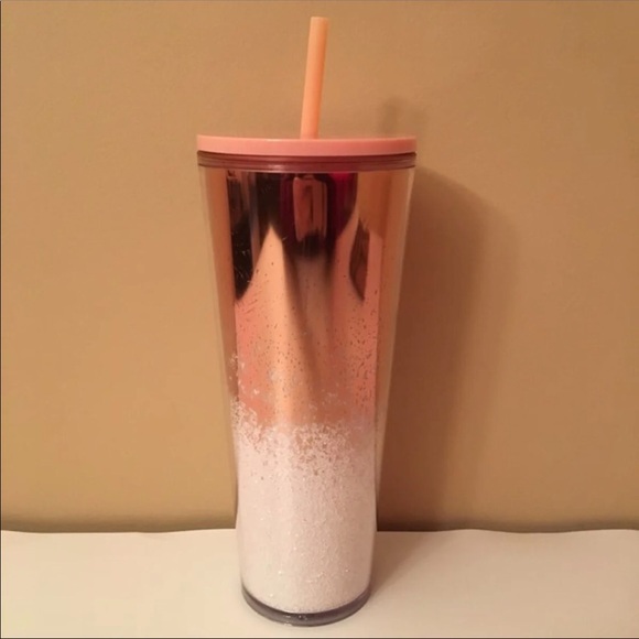 ✨🆕Starbucks Rose/gold Glitter Holiday Tumbler NWT - Picture 4 of 4